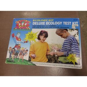 Vintage 1991 Captain Planet Deluxe Ecology Test Kit Tiger Toys Model 80-803